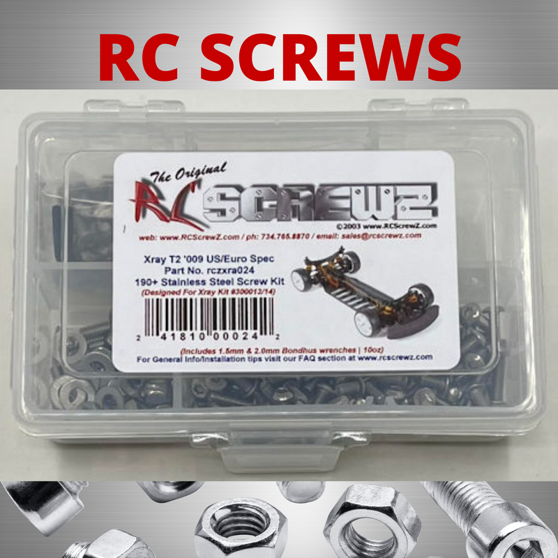 Socket, Button, Flat Head, Set Screws for RCScrewZ Stainless Screw Kit xra024 for Team XRAY T2 009' US/Euro #300013/14 RC Car | RCX - by J-M SUPPLIES