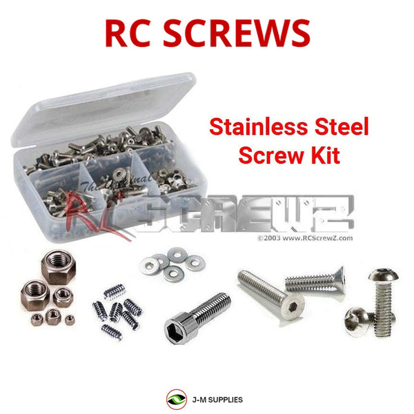 Representative image of an RCScrewZ stainless steel screw kit for Team XRAY X12 2020 US/Euro #370011/12; exact kit contents vary by RC model.
