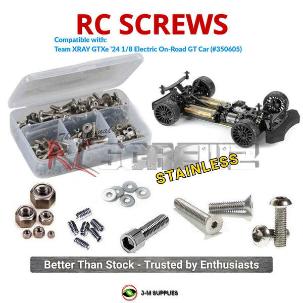 J-M SUPPLIES RC Parts Store - RCScrewZ Stainless Screw Kit xra183 for Team XRAY GTXe '24 1/8 Electric On-Road GT Car (#350605) | UPG