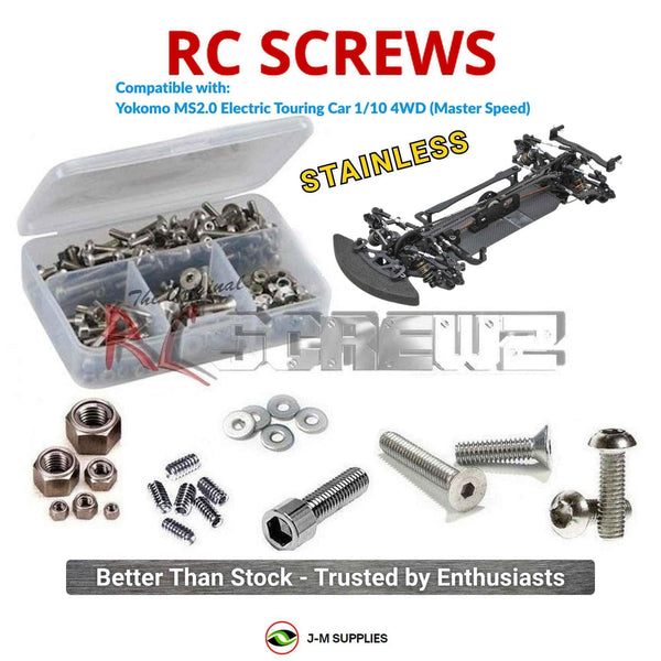 J-M SUPPLIES RC Parts Store - RCScrewZ Stainless Screw Kit yok061 for Yokomo Master Speed MS2.0 1/10 4WD Touring Car | RCX