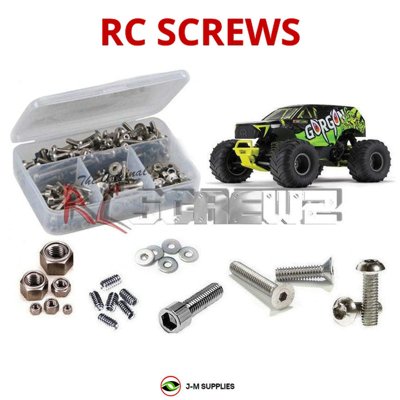 J-M SUPPLIES - RCScrewZ Stainless Screw Kt ara051 for Arrma 1/10 Gorgon 4X2 MEGA MT RTR ARA3230 RC Car | PRO - 