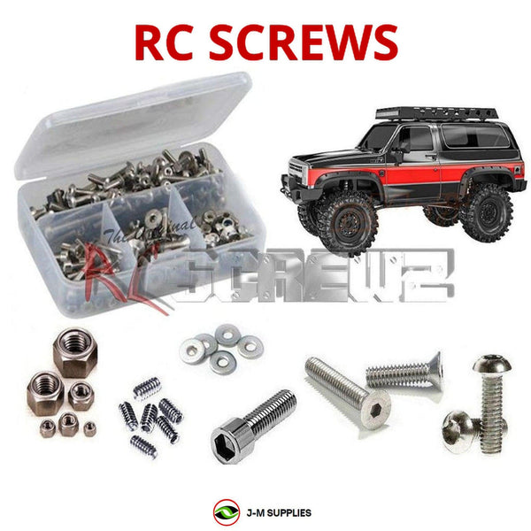 Representative image of an RCScrewZ stainless steel screw kit for GMade GS502F Buffalo TS/Military GM7006/07; exact kit contents vary by RC model.