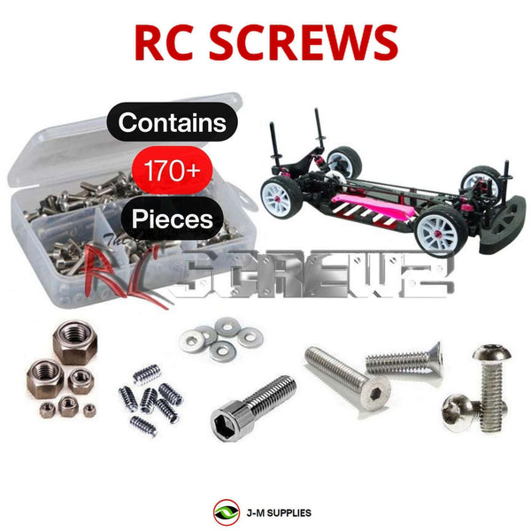 J-M SUPPLIES RC Parts Store - RCScrewZ Stainless Steel Screw Kit 3rac002 for 3 Racing Sakura S Zero 1/10th | PRO