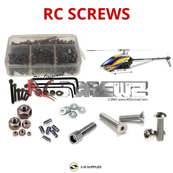 J-M SUPPLIES - RCScrewZ Stainless Steel Screw Kit alg017 for Align T-REX 700E DFC RC Helicopter KX018E14T | PRO - alg017