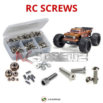 J-M SUPPLIES - RCScrewZ Stainless Screw Kit ara019 for Arrma Outcast 4s BLX 4X4 1/10 Stunt Truck (#ARA102692) | PRO - 