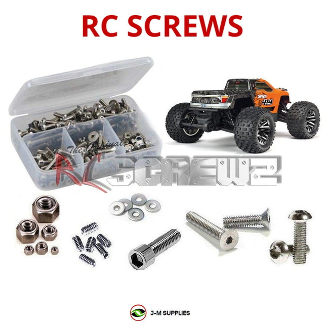 RCScrewZ Stainless Steel Screw Kit ara032 for ARRMA Granite 3S BLX 1/10 Electric 4WD Brushless Monster Truck (ARA102720, 102720) | SET