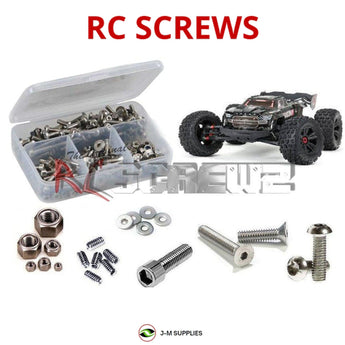 J-M SUPPLIES RC Parts Store - RCScrewZ Stainless Steel Screw Kit ara040 for ARRMA Kraton 8S EXB 1/5 Electric 4WD Brushless Speed Monster Truck Roller (ARA5208, 5208) | PRO