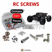 Representative image of an RCScrewZ stainless steel screw kit for ARRMA NOTORIOUS 6S BLX V5 1/8 Electric 4WD Stunt (ARA8611V5); exact kit contents vary by RC model.