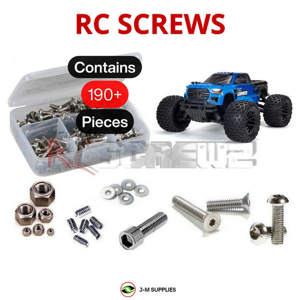 J-M SUPPLIES RC Parts Store - RCScrewZ Stainless Steel Screw Kit ara054 for ARRMA Granite V3 MEGA 550 1/10 Electric 4WD Brushed Monster Truck RTR (ARA4202V3, 4202V3) | SET