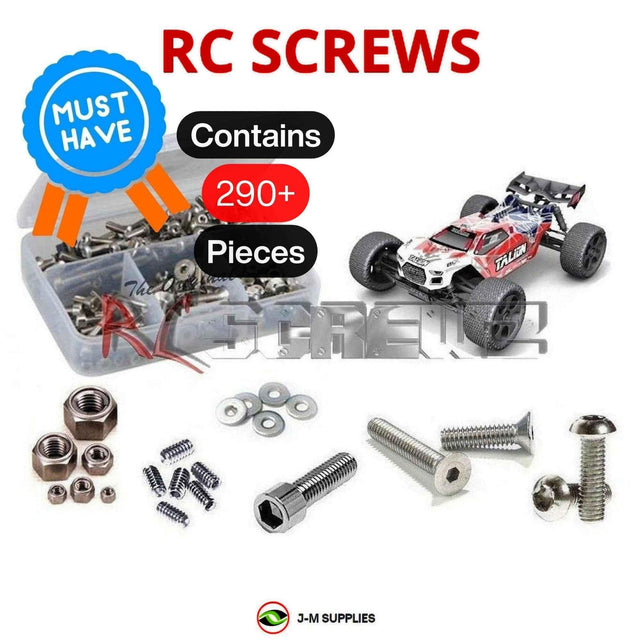 RCScrewZ Stainless Steel Screw Kit arrm009 for ARRMA Talion 6S BLX 1/8 Electric 4WD Brushless Speed Truggy (AR106030, 106030) | SET