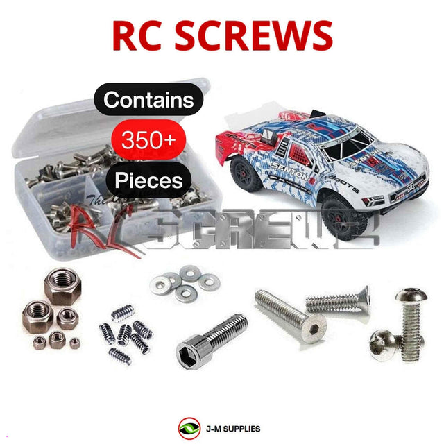RCScrewZ Stainless Steel Screw Kit arrm010 for ARRMA Senton 6S BLX 1/10 Electric 4WD Brushless Short Course Truck (AR106007, 106007) | SET