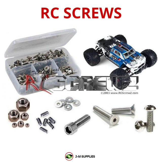 RCScrewZ Stainless Steel Screw Kit arrm012 for ARRMA Nero 6S BLX 1/8 Electric 4WD Brushless Monster Truck (AR406029, AR406030, 406029, 406030) | SET