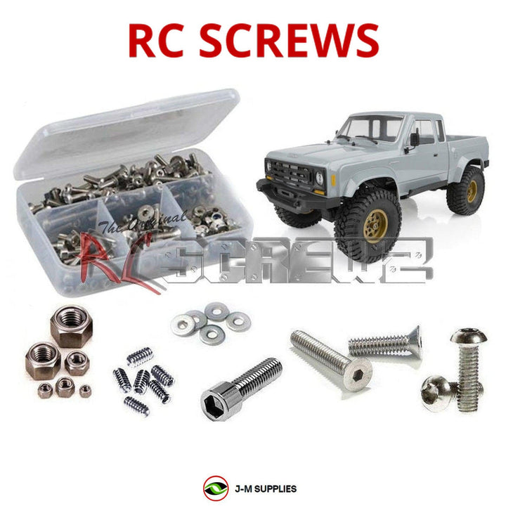 Representative image of an RCScrewZ stainless steel screw kit for Team Associated Element Enduro Trail 1/10 4WD Crawler (40102); exact kit contents vary by RC model.