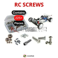 Representative image of an RCScrewZ stainless steel screw kit for Team Associated RC10B6.2 1/10 2WD Buggy (90023); exact kit contents vary by RC model.