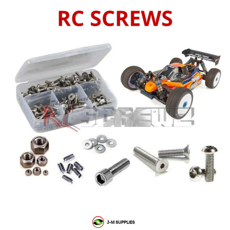 J-M SUPPLIES - RCScrewZ Stainless Steel Screw Kit asc105 for Associated RC8B3.2 1/8 Nitro Buggy (#80939) | PRO - 