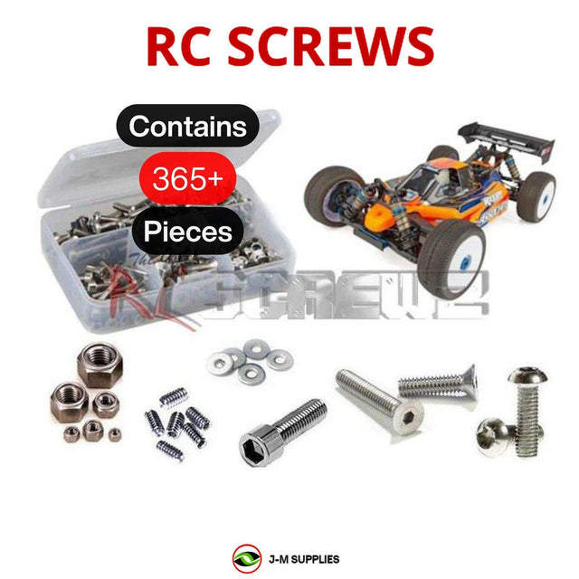 RCScrewZ Stainless Steel Screw Kit asc105 for Team Associated RC8B3.2 Team Kit 1/8 Nitro 4WD Off-Road Buggy (#80939, #ASC80939) | SET