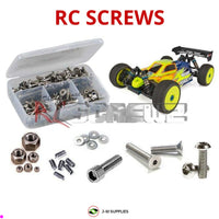 Representative image of an RCScrewZ stainless steel screw kit for Team Associated RC8B3.2e 1/8 Electric 4WD Buggy (80940); exact kit contents vary by RC model.