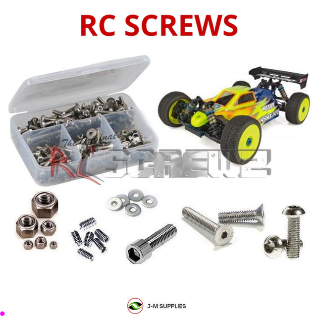 RCScrewZ Stainless Steel Screw Kit asc106 for Team Associated RC8B3.2e Team Kit 1/8 Electric 4WD Off-Road Buggy (#ASC80940, #80940) | SET