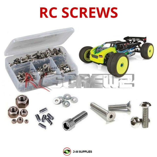 RCScrewZ Stainless Steel Screw Kit asc112 for Team Associated RC8T3.2 Nitro Team Kit 1/8 Nitro 4WD Off-Road Truggy (#80943) | SET