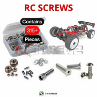Representative image of an RCScrewZ stainless steel screw kit for Team Associated RC8B4 1/8 Nitro 4WD Buggy (80945); exact kit contents vary by RC model.