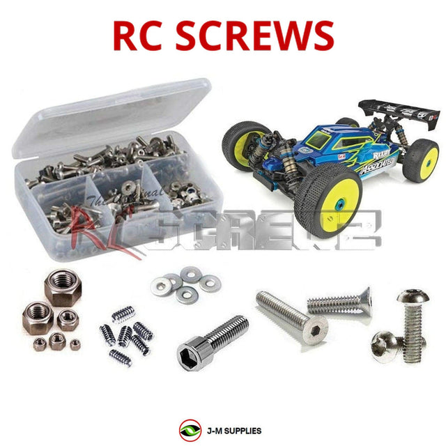 RCScrewZ Stainless Steel Screw Kit asc119 for Team Associated RC8B4e Team Kit 1/8 Electric 4WD Off-Road Buggy (#ASC80946, #80946) | SET