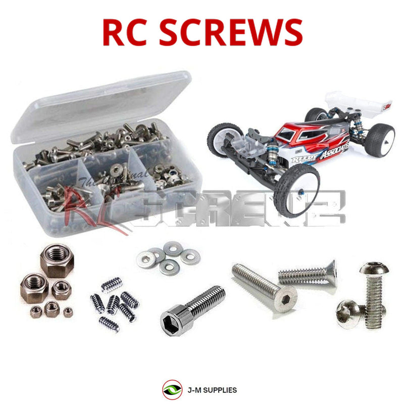 J-M SUPPLIES - RCScrewZ Stainless Steel Screw Kit asc120 for Team Associated RC10B6.4 1/10 Buggy (#90034) | SET - 
