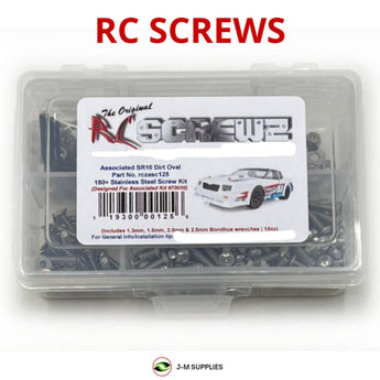 J-M SUPPLIES RC Parts Store - RCScrewZ Stainless Steel Screw Kit asc125 for Associated SR10 Dirt Oval #70030 RC Car | PRO