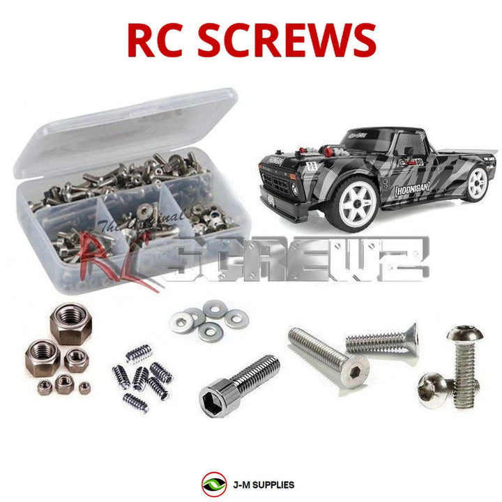 Representative image of an RCScrewZ stainless steel screw kit for Team Associated Reflex 14R 1/14 4WD Rally (20177, 20178); exact kit contents vary by RC model.