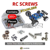 Representative image of an RCScrewZ stainless steel screw kit for Team Associated RC8T4 1/8 Nitro 4WD Truggy (80947); exact kit contents vary by RC model.