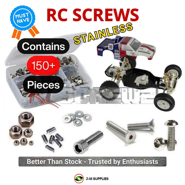 RCScrewZ Stainless Steel Screw Kit asc144 for Team Associated RC10T Classic Kit 1/10 Electric 2WD Off-Road Stadium Truck (#7002) | SET