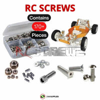 Representative image of an RCScrewZ stainless steel screw kit for Team Associated RC10 40th Classic 1/10 2WD Buggy (6007); exact kit contents vary by RC model.