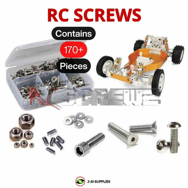 RCScrewZ Stainless Steel Screw Kit asc145 for Team Associated RC10 Classic 40th Anniversary Kit 1/10 Electric 2WD Off-Road Buggy (#6007) | SET