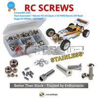 Representative image of an RCScrewZ stainless steel screw kit for Team Associated YZ-10/B44 1/10 4WD Buggy (9064, 9066, 9060); exact kit contents vary by RC model.