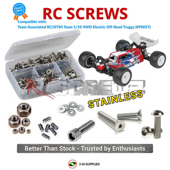 J-M SUPPLIES RC Parts Store - RCScrewZ Stainless Steel Screw Kit asc190 for Team Associated RC10T84 Team Kit 1/10 Electric 4WD Off-Road Truggy (#90057, #ASC90057) | UPG