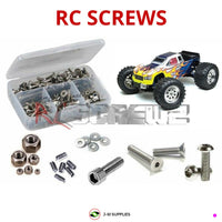 Representative image of an RCScrewZ stainless steel screw kit for Team Associated Mini MGT 3.0 1/10 Nitro 4WD Monster Truck (20515); exact kit contents vary by RC model.