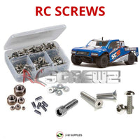 Representative image of an RCScrewZ stainless steel screw kit for Team Associated SC18 RTR 1/18 Electric 4WD (20120, 20121); exact kit contents vary by RC model.