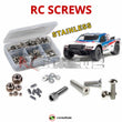 Representative image of an RCScrewZ stainless steel screw kit for Team Associated SC10 1/10 Electric 2WD SCT (7027); exact kit contents vary by RC model.