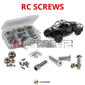 Representative image of an RCScrewZ stainless steel screw kit for Team Associated SC8.2e 1/8 Electric 4WD SCT (80933, 80934); exact kit contents vary by RC model.