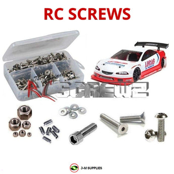 Representative image of an RCScrewZ stainless steel screw kit for Team Associated Apex Touring V-Type 1/10 4WD (30112); exact kit contents vary by RC model.