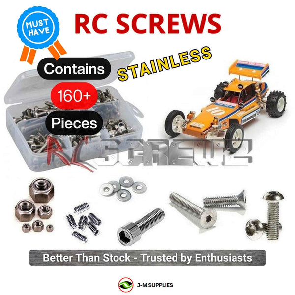 Representative image of an RCScrewZ stainless steel screw kit for Team Associated RC10 Classic 2013 1/10 2WD Buggy (6001); exact kit contents vary by RC model.