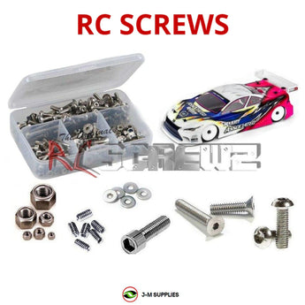 Representative image of an RCScrewZ stainless steel screw kit for Team Associated TC7.1 FT 1/10 4WD Touring Car (30121); exact kit contents vary by RC model.