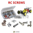 Representative image of an RCScrewZ stainless steel screw kit for Team Associated RC10B64D 1/10 4WD Dirt Buggy (90015); exact kit contents vary by RC model.
