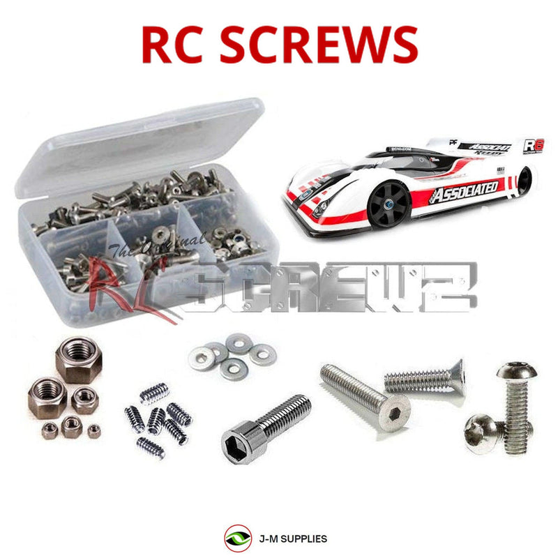 J-M SUPPLIES RC Parts Store - RCScrewZ Stainless Steel Screw Kit ass084 for Associated RC12 R6 Onroad 1/12th (#4021) RC Car | SET