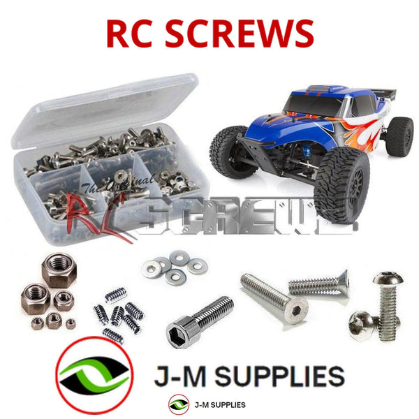 Representative image of an RCScrewZ stainless steel screw kit for Team Associated Reflex DB10 1/10 2WD Desert Buggy (90040); exact kit contents vary by RC model.