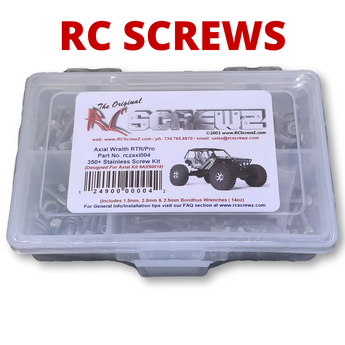 J-M SUPPLIES - RCScrewZ Stainless Screw Kit axi004 for Axial Racing Wraith RTR 1/10 4WD Rock Racer (#90018) | PRO - 