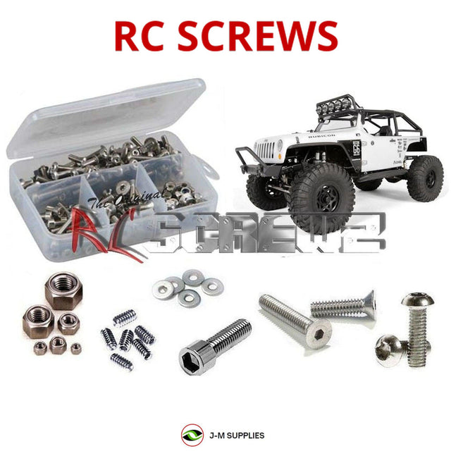 RCScrewZ Stainless Steel Screw Kit axi008 for Axial Racing SCX10 Jeep Wrangler G6 1/10 Electric 4WD Rock Crawler Kit (#90034 / AX90034 / AXI90034) | SET