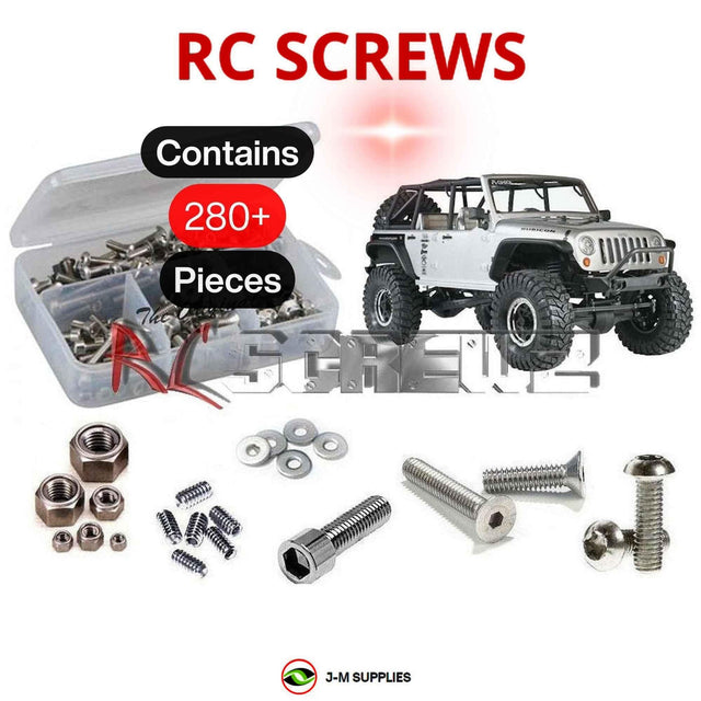 RCScrewZ Stainless Steel Screw Kit axi009 for Axial Racing SCX10 2012 Jeep Wrangler Unlimited Rubicon 1/10 Electric 4WD Rock Crawler RTR (#90028 / AX90028 / AXI90028) | SET