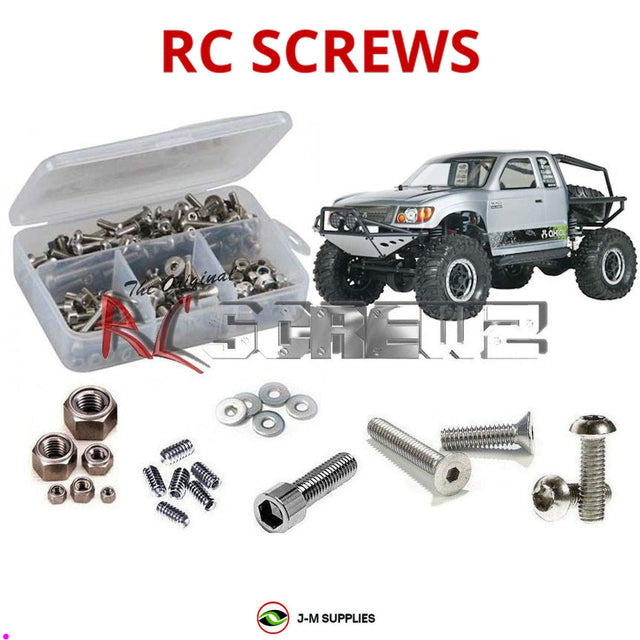 RCScrewZ Stainless Steel Screw Kit axi011 for Axial Racing SCX10 Trail Honcho RTR 1/10 Electric 4WD Rock Crawler Trail Truck (#90022 / AX90022 / AXI90022) | SET