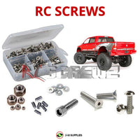 Representative image of an RCScrewZ stainless steel screw kit for Axial SCX10 Ram Power Wagon 1/10 4WD Crawler (90037); exact kit contents vary by RC model.