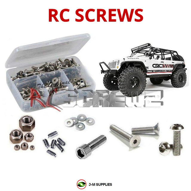 RCScrewZ Stainless Steel Screw Kit axi020 for Axial Racing SCX10 2012 Jeep Wrangler Unlimited C/R Edition 1/10 Electric 4WD RTR Rock Crawler (#90035 / AX90035 / AXI90035) | SET